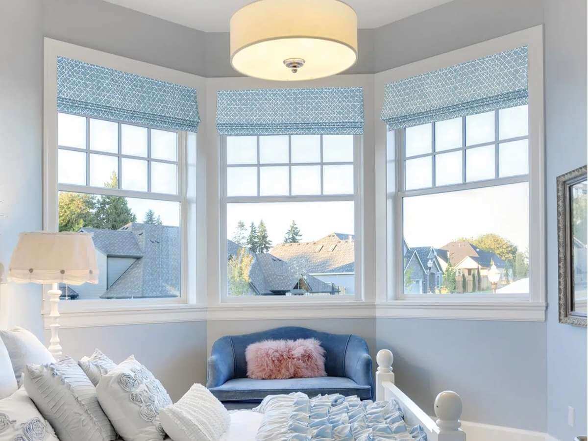 Roman Shades provide elegance and coverage to your windows.